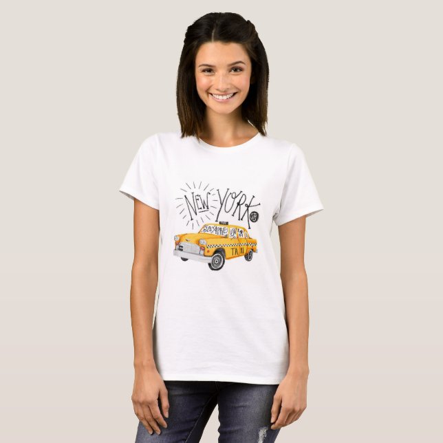 New York City Checker Cab T-Shirt (Front Full)