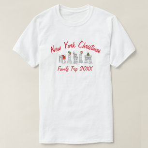 New York City Christmas NYC Family Trip Vacation T-Shirt