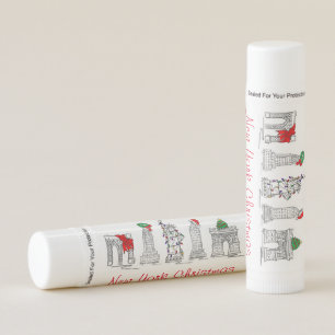 New York City Christmas NYC Landmarks Holiday Lip Balm