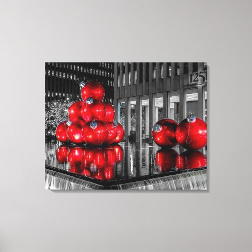 New York City Christmas Photo Canvas Print