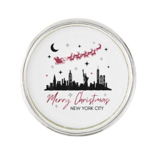 New York City Christmas Trip, Merry Christmas New Lapel Pin
