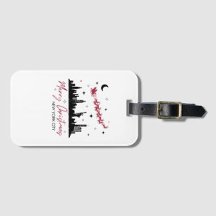 New York City Christmas Trip, Merry Christmas New  Luggage Tag