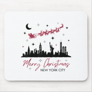 New York City Christmas Trip, Merry Christmas New Mouse Pad