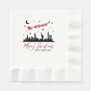 New York City Christmas Trip, Merry Christmas New Napkins