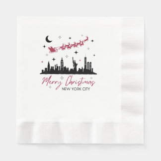 New York City Christmas Trip, Merry Christmas New Napkins