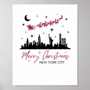 New York City Christmas Trip, Merry Christmas New  Poster