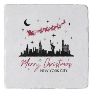 New York City Christmas Trip, Merry Christmas New  Trivet