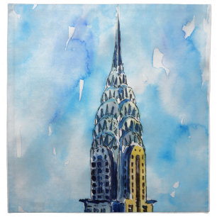 New York City Chrysler Building Napkin