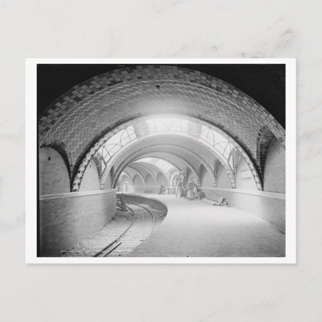 New York City, City Hall Subway Station Postcard (Front)