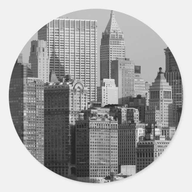 New York City Classic Round Sticker (Front)