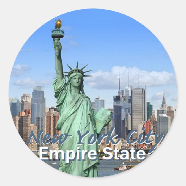 New York City Classic Round Sticker (Front)