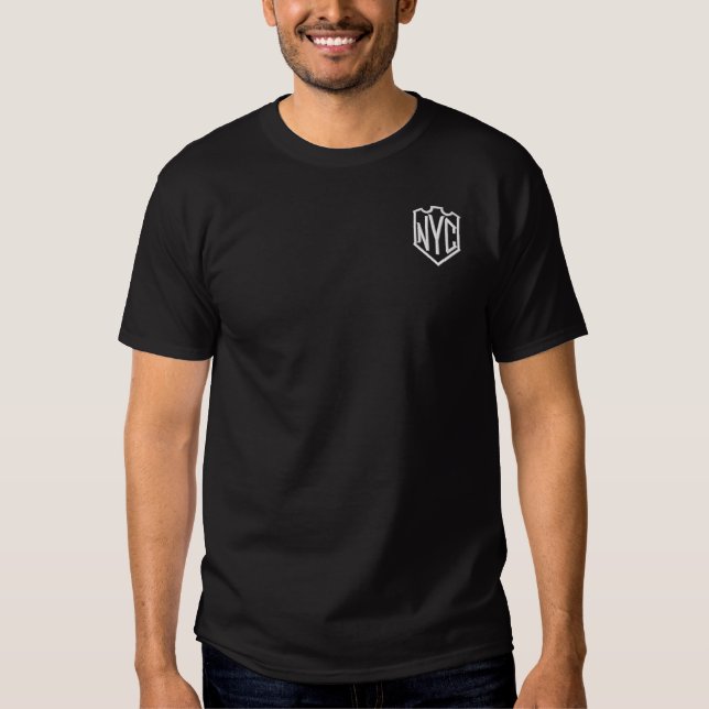 New York City College Embroidered T-Shirt (Front)