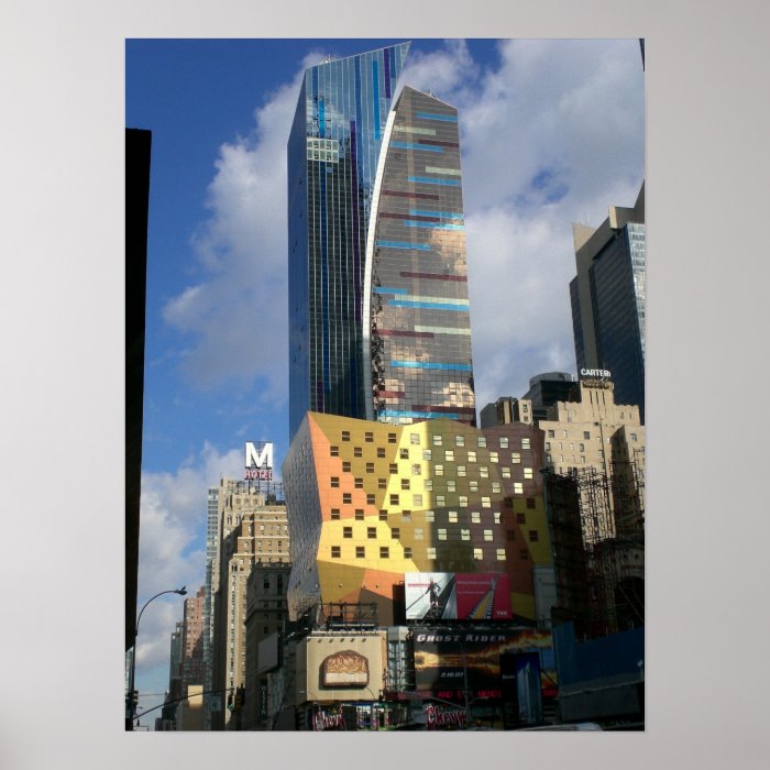 New York City Colorful Architecture Poster