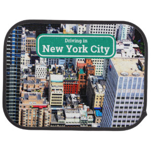New York City colorful modern   Car Floor Mat