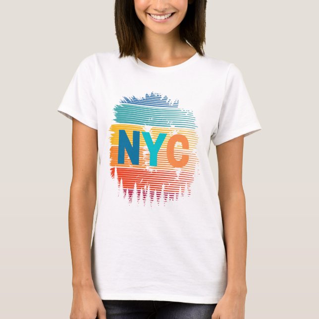 New York City Colorful T-Shirt (Front)
