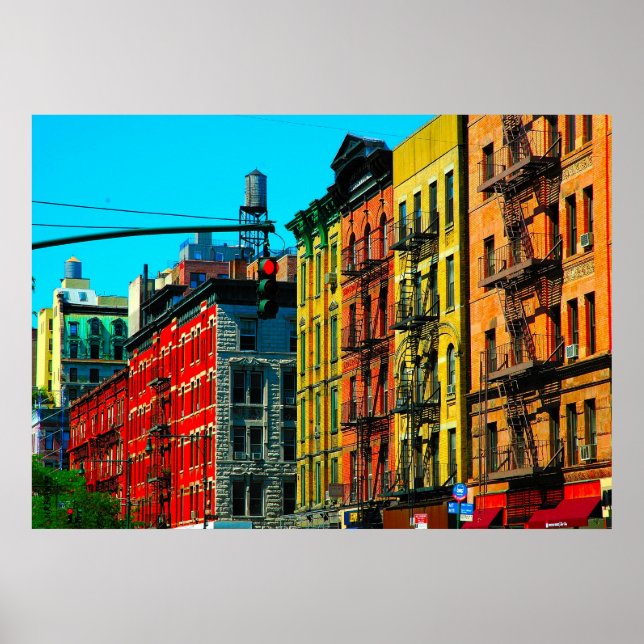 New York City "Columbus Ave" West Side Poster (Front)