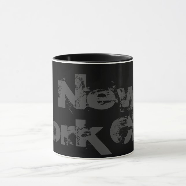 New York City - Cool Black And Grey Style Mug (Center)