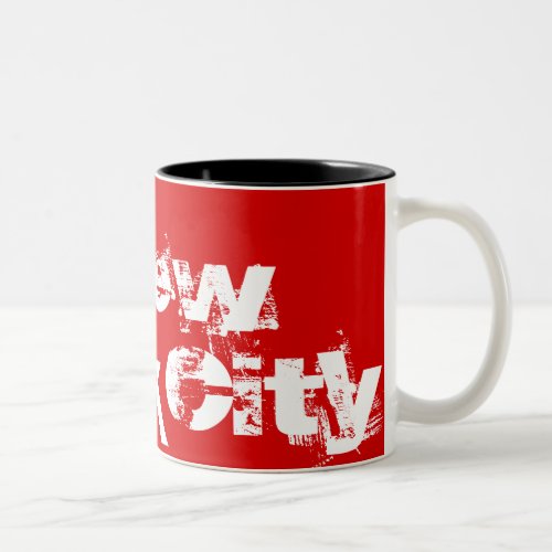 New York City _ Cool Red And White Mug