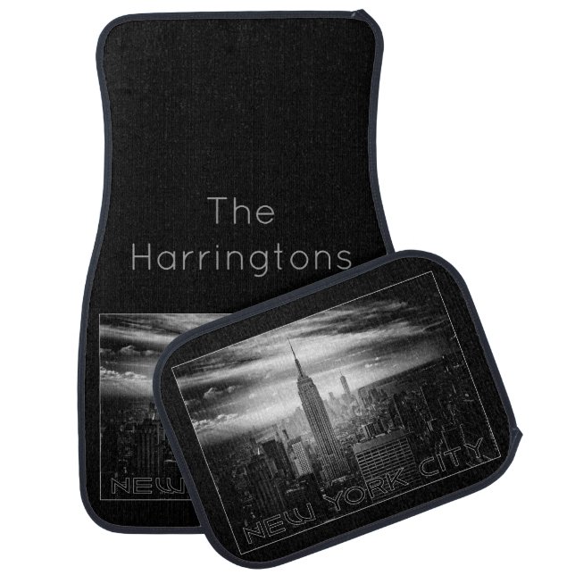 NEW YORK CITY custom name car floor mats (Set)