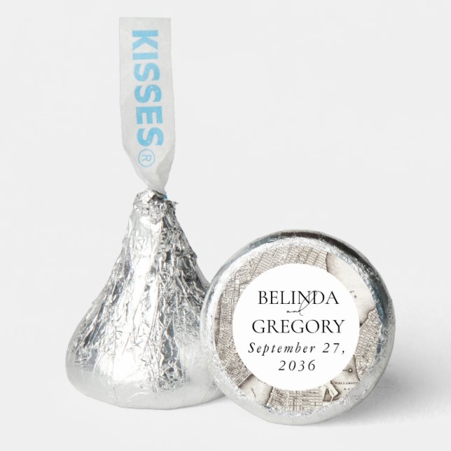 New York City Destination NYC Wedding Hershey®'s Kisses® (Front)