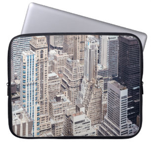 New York City diverse architecture, color toned ae Laptop Sleeve