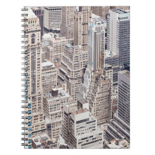 New York City diverse architecture, color toned ae Notebook