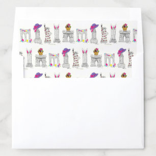 New York City Easter Parade NYC Landmarks Envelope Liner
