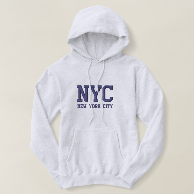 New York City Embroidered Hoodie (Design Front)