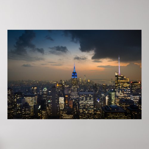 New York City Empire State Building Iconic Poster