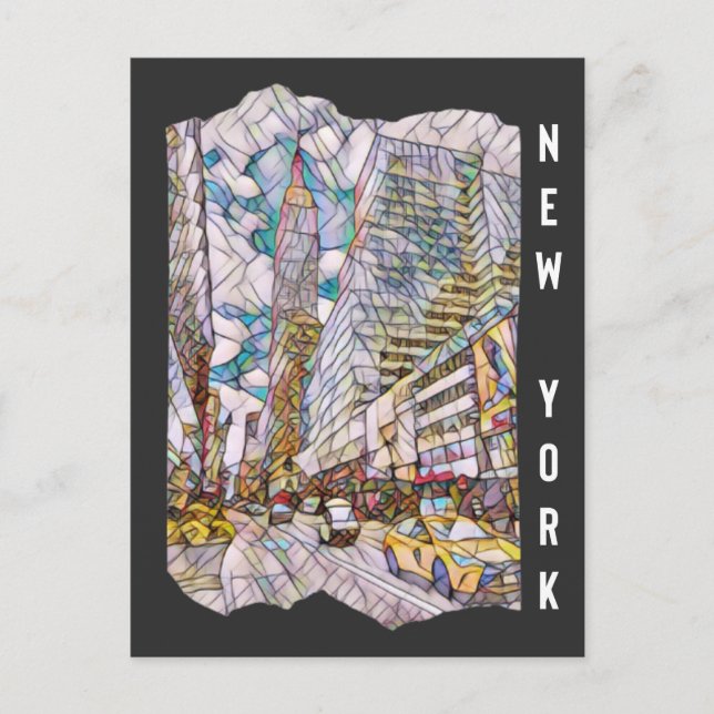 New York City Esthetic Mosaic Art          Postcard (Front)