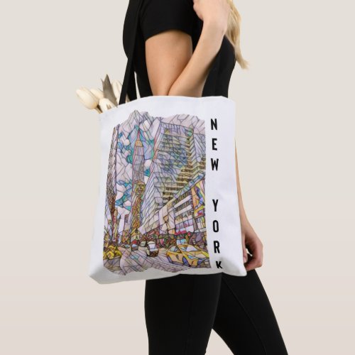 New York City Esthetic Mosaic Art      Tote Bag
