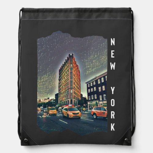 New York City Esthetic Photo Art     Drawstring Bag