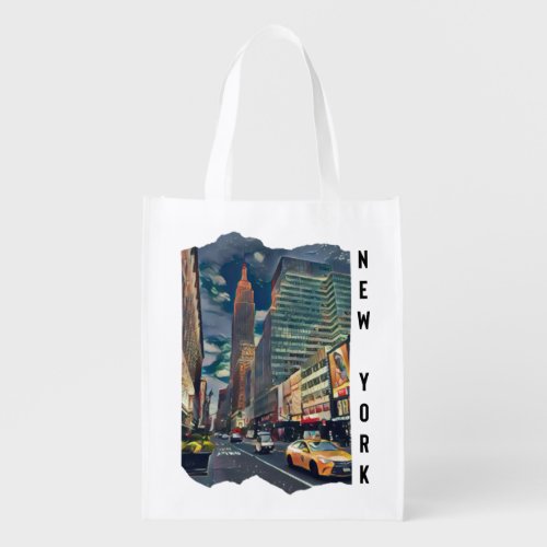 New York City Esthetic Photo Art       Grocery Bag