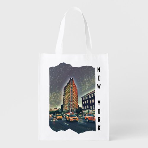 New York City Esthetic Photo Art      Grocery Bag