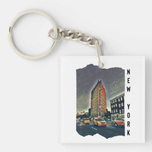New York City Esthetic Photo Art    Keychain