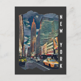 New York City Esthetic Photo Art Postcard