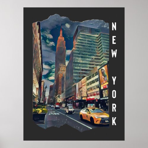 New York City Esthetic Photo Art      Poster