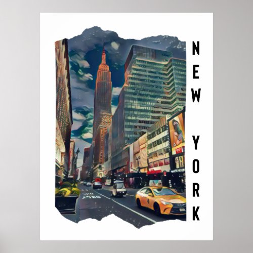 New York City Esthetic Photo Art         Poster