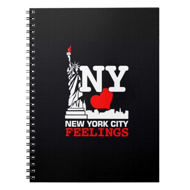 New York City Feelings Black Notebook (Front)