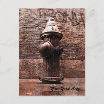 New York City Fire Hydrant Postcard by myworldtravels at Zazzle