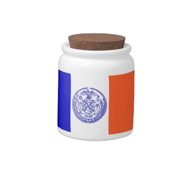 New York City Flag Candy Jar (Left)