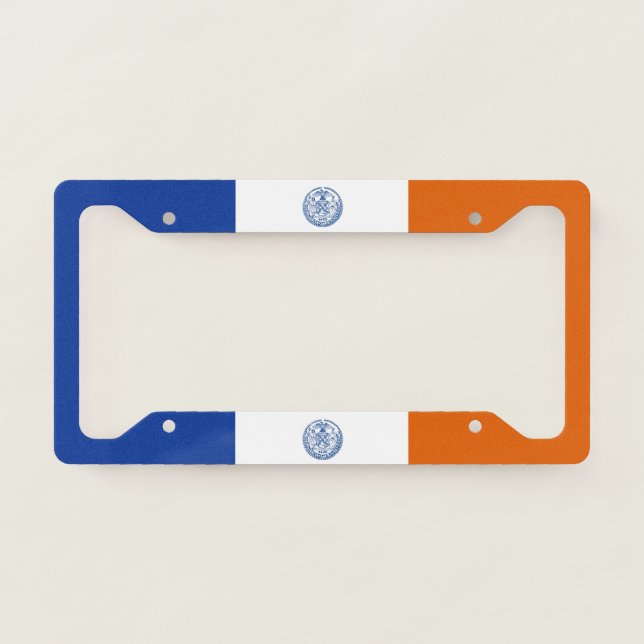 New York City flag License Plate Frame (Front)