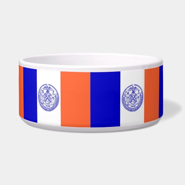 New York City Flag Pet Bowl (Front)