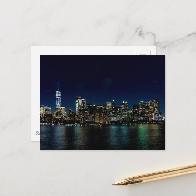 New York City Freedom Tower Iconic Postcard (Front/Back In Situ)