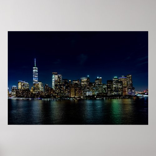 New York City Freedom Tower Skyline Postcard Poste Poster