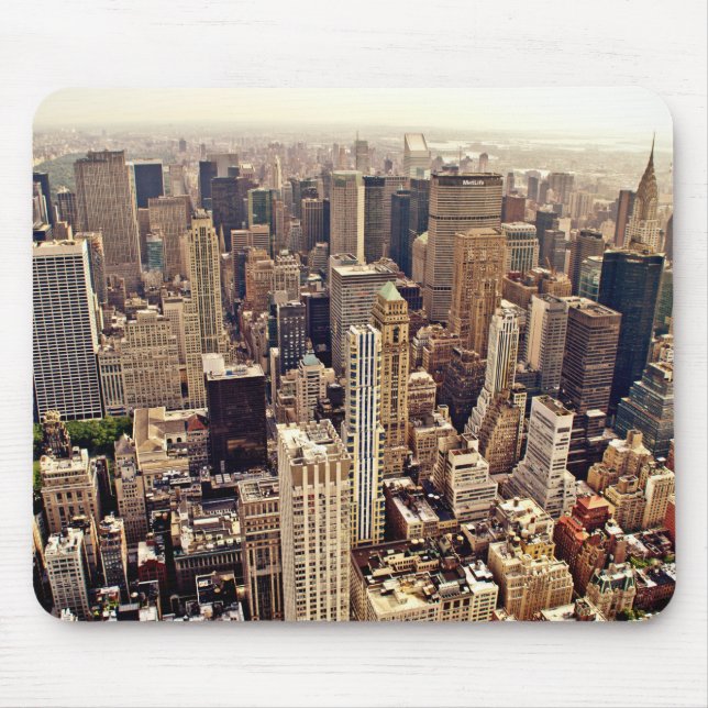 New York City From Above Mouse Pad (Front)