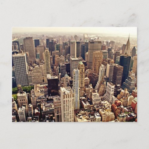 New York City From Above Postcard