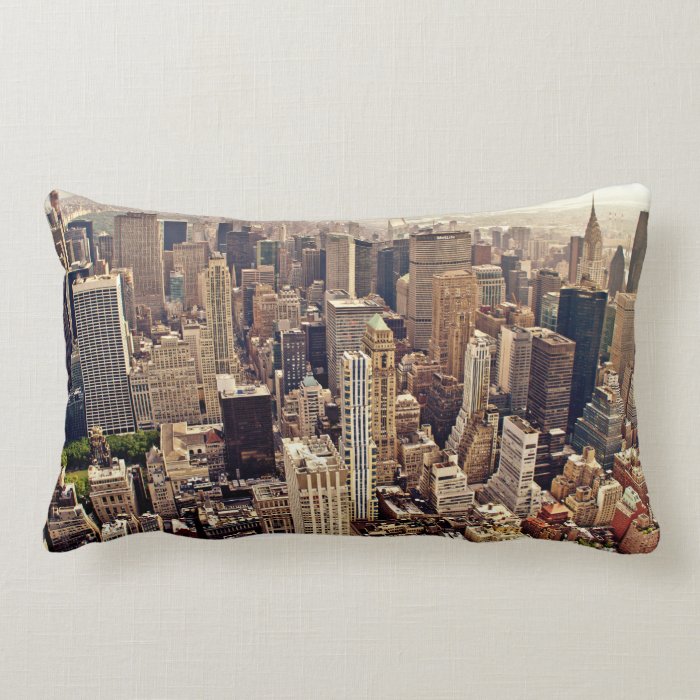 New York City Above Throw Pillow