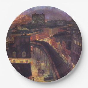 New York City from Greenwich Village (NYC) Paper Plates