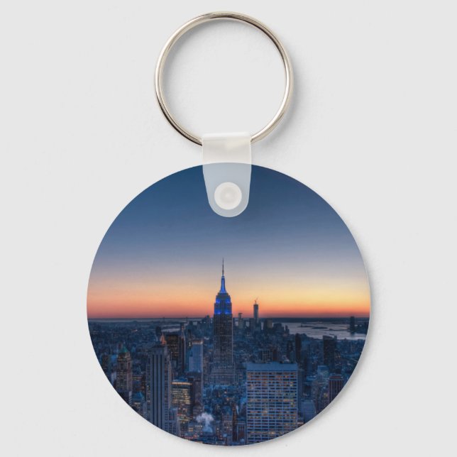 New York City from top of the Rockefeller Center Keychain (Front)